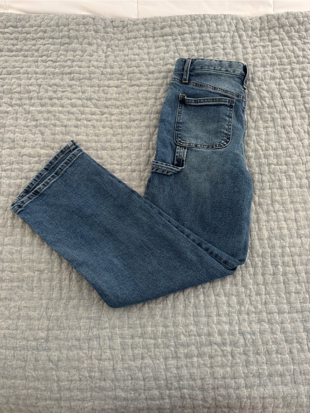 Kids Blue Straight-Leg Denim Jeans - Picture 2 of 5